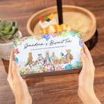 Personalized Food Grade Easter Peter Rabbit Biscuit Tin with Name and Text Gift for Family