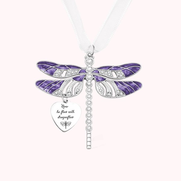 Dragonfly Memorial Ornament for Loss