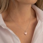 Gepersonaliseerde bloemen hart zakje ketting met foto Memorial Jewelry Gift