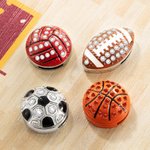 Personalized Soccer Volleyball Basketball Football Mom Leather Bracelet with Name and Bling Charm