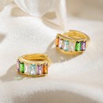 Orecchini personalizzati con pietre di nascita, regali per lei