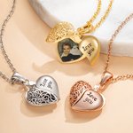 Personalised Vintage Locket Photo Necklace Memorial Jewelry Gift