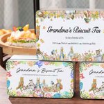 Personalized Food Grade Easter Peter Rabbit Biscuit Tin with Name and Text Gift for Family