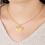 Porte-Clé ou Collier Cœur Personnalisé avec Photo Gravée Portrait avec Cheval Cadeau Anniversaire pou Amoureux de Cheval