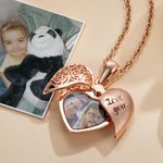 Personalised Vintage Locket Photo Necklace Memorial Jewelry Gift