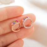 Orecchini personalizzati con pietre di nascita, regali per lei