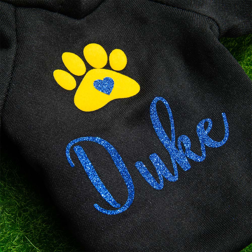 Personalized Dog Paw Print Hoodie Sweater with Name Gift for Dog CALLIE