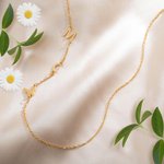 Collana personalizzata con iniziali 1-3 e farfalla Regali per lei