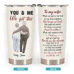 Vaso Personalizado You And Me We Got This Regalo para Pareja