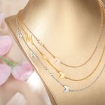 Collana personalizzata con iniziali 1-3 e farfalla Regali per lei