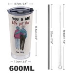 Vaso Personalizado You And Me We Got This Regalo para Pareja
