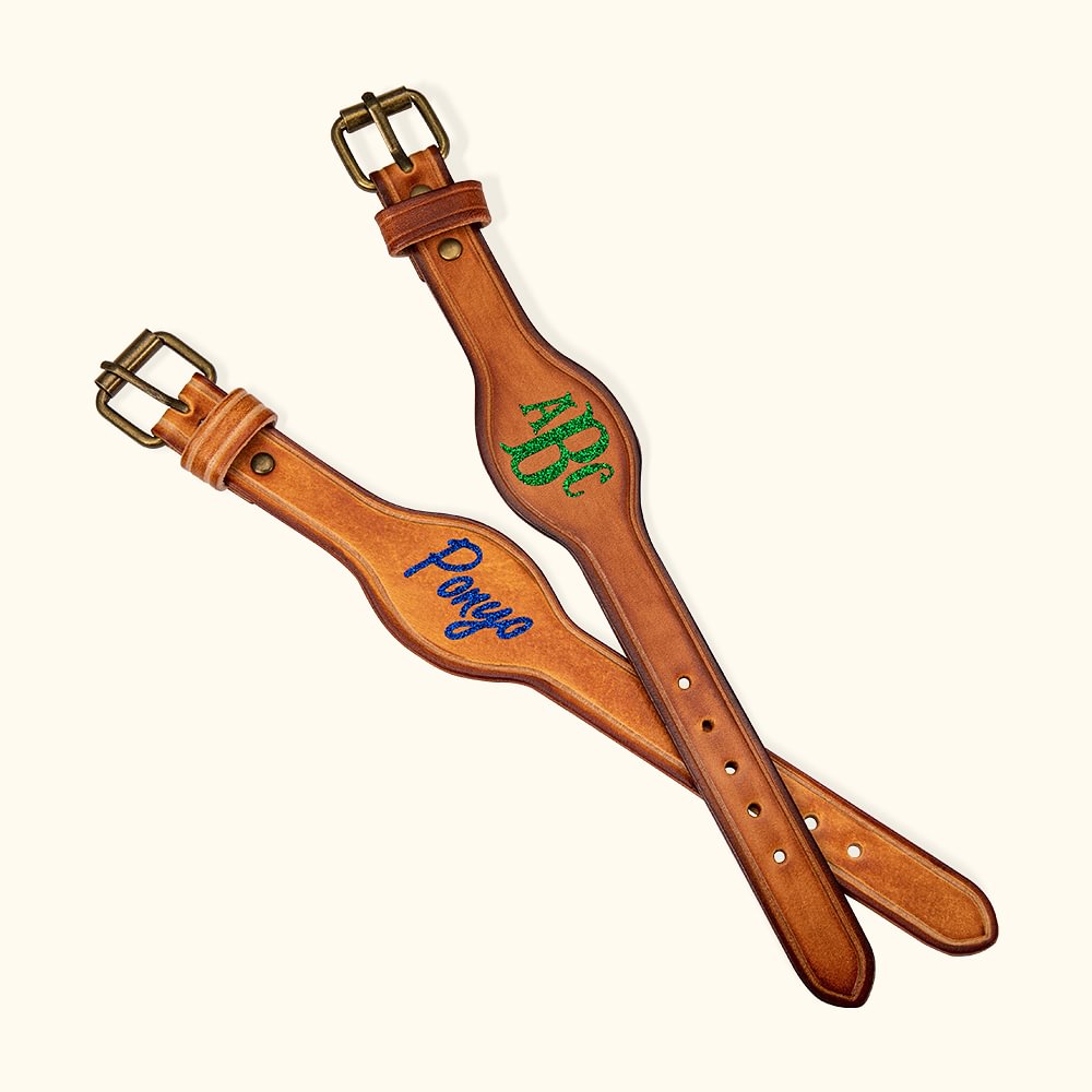 Paire Harnais d'Étriers-Selle Personnalisés avec Nom Monogramme pour Amoureux des Chevaux