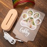 Veilleuse personnalisée avec portrait de chien pour la maman d'un chien et l'amoureux d'un animal de compagnie.