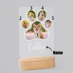 Veilleuse personnalisée avec portrait de chien pour la maman d'un chien et l'amoureux d'un animal de compagnie.