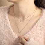 Personalized Initials and Butterfly Layered Necklace Gifts for Her
