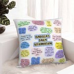 Personalized Bohemia Positive Affirmations Throw Pillow Cushion Cover