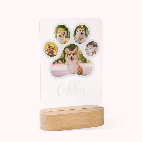 Personalisierte Haustier Hund Porträt Nachtlicht für Hund Mom Pet Lover Pet Memorial Geschenk