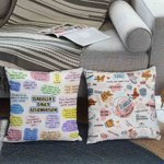 Personalized Bohemia Positive Affirmations Throw Pillow Cushion Cover