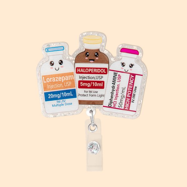 Badge Personnalisé Fun Reel Médecine d'Urgence Service d'Urgence Cadeau pour les Soignants