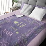 Manta personalizada de forro polar suave Las razones por las que me gusta estar con nombres Regalo para la familia