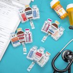 Gepersonaliseerde leuke acryl Sequin Badge Scroll met Drug naam verjaardag bedankt Gift Gift voor arts verpleegkundige