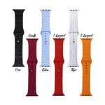 Bracelet de montre en silicone personnalisé avec motif animal imprimé au laser pour Apple Samsung