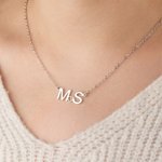 Personalized Dainty Initials Necklace Gifts for Her