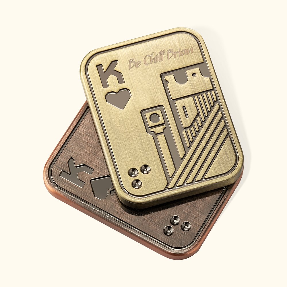 Personalized Poker Card Fidget Slider, edc, slider fidget toy, edc