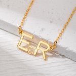 Personalized Dainty Initials Necklace Gifts for Her