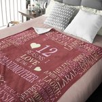 Manta personalizada de forro polar suave Las razones por las que me gusta estar con nombres Regalo para la familia