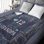 Manta personalizada de forro polar suave Las razones por las que me gusta estar con nombres Regalo para la familia