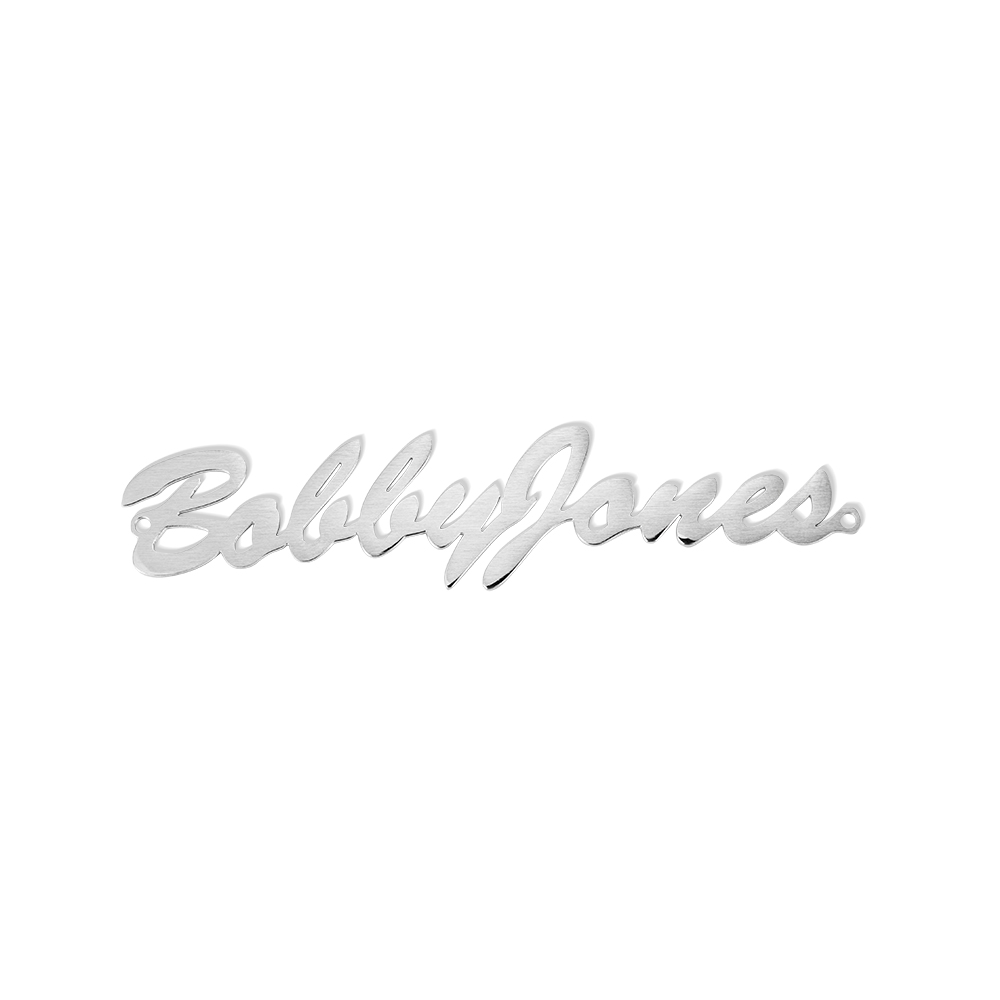 Personalized Metal Guitar Headstock Badge Stainless Steel Lettering ...