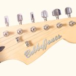 Personalized Metal Guitar Headstock Badge with Name Lettering Badge Birthday Gift for Guitar Lovers