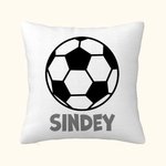Personalizzato Sports Ball Football Baseball Throw Pillow Cushion Cover (Cuscino)
