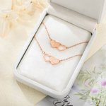 Collier Personnalisé avec Initiale Ensemble de 2 Colliers d'Amitié Cadeau d'Anniversaire pour les Meilleures Amies et les Soeurs