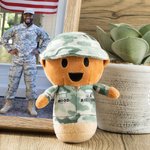 Uniforme de soldat américain personnalisé Camo Plush Military Family Gift