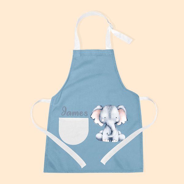Personalisierte Tier Fantasy Einhorn Engineering Fahrzeuge Kind Küche Backen Schürze Kind Geschenk