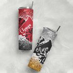 Personalisierte Megaphon und Pom Poms Becher mit Glitter Geschenk für Cheerleader