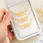 Collier Personnalisé avec Initiale Ensemble de 2 Colliers d'Amitié Cadeau d'Anniversaire pour les Meilleures Amies et les Soeurs