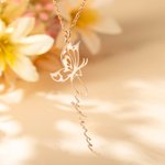 Personalized Butterfly Name Necklace Jewelry Gift for Women