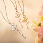 Personalized Butterfly Name Necklace Jewelry Gift for Women