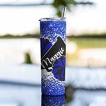 Personalisierte Megaphon und Pom Poms Becher mit Glitter Geschenk für Cheerleader