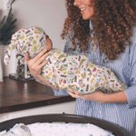 Personalized Peter Rabbit Baby Swaddle Blanket with Hat Baby Shower Newborn Gifts for Baby