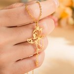 Personalized Butterfly Name Necklace Jewelry Gift for Women