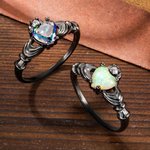 Anillo Claddagh Ópalo Personalizado