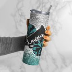 Personalisierte Megaphon und Pom Poms Becher mit Glitter Geschenk für Cheerleader