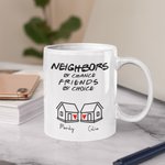 Tazza da caffè in ceramica personalizzata Best Neighbors Ever, regalo per il vicino di casa