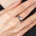 Anillo Claddagh Ópalo Personalizado