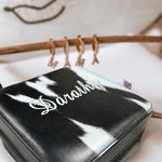 Personalised Cowgirl Cowhide Fur Travel Jewellery Storage Box Christmas Gift Wedding Gift for Family Bridesmaid