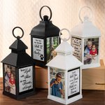 Personalized Memorial LED Light Lantern with Message and Photo Sympathy Bereavement Gift for Family Friend